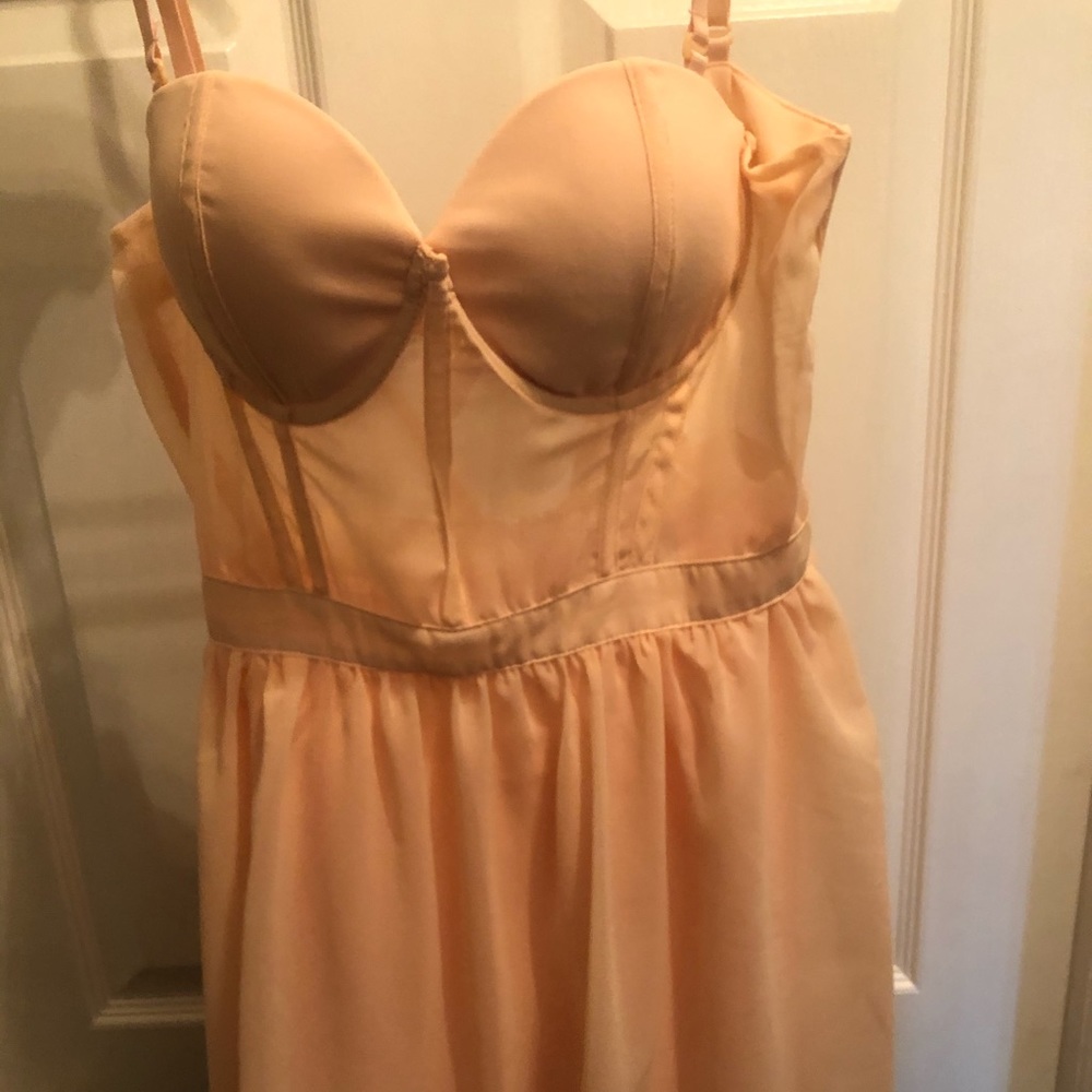 Pink blush bustier dress